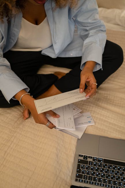 freelancer reviewing documents to pricing services correctly