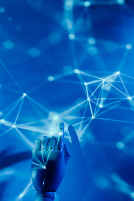 AI digital network representing automated business workflows