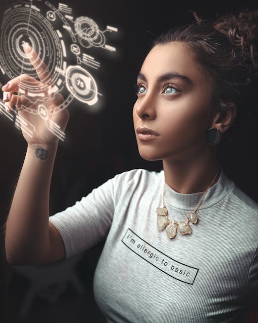 Futuristic hologram digital interface representing AI agents