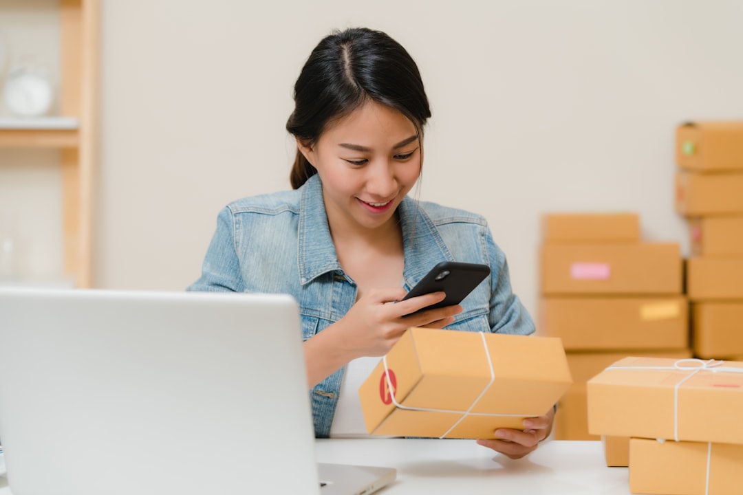 Solo seller packing and shipping online orders from home