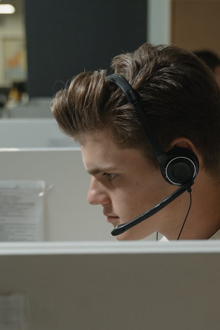 Customer service agent handling support tickets with AI automation