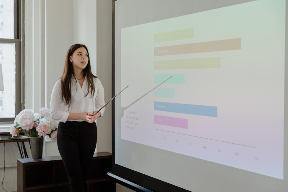 Solopreneur reviewing PowerPoint deck built by Copilot Agent Mode