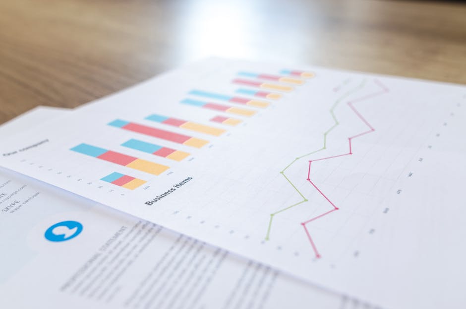 Business metrics dashboard showing revenue growth for a one-person business valuation