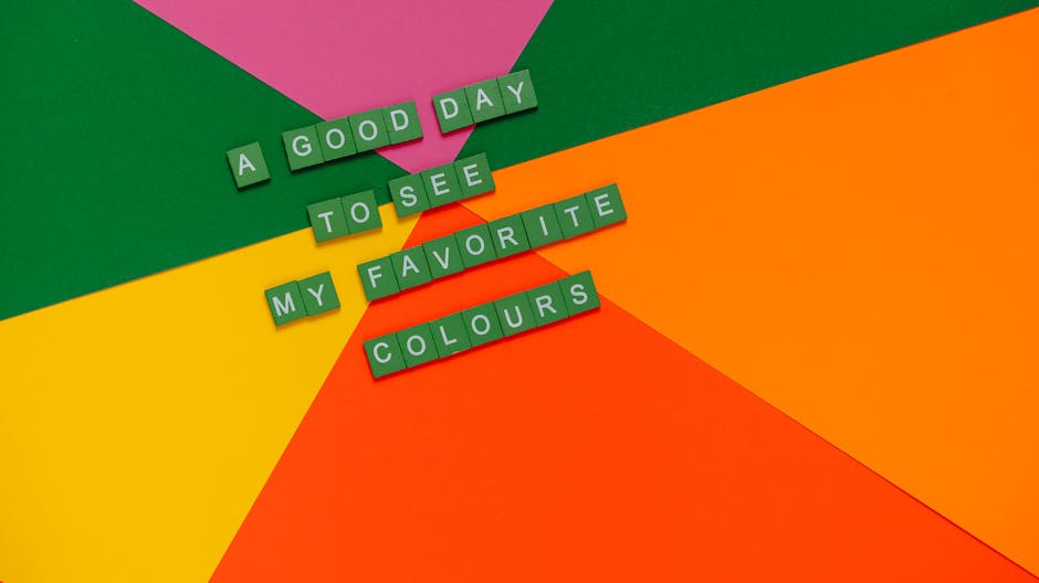 Color palette and typography selection for brand design project